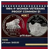 1994-P Women Veterans Proof Modern Commem Dollar $
