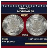1884-cc Morgan Dollar $1 ms66 SEGS
