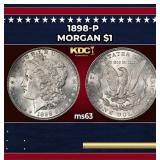 1898-p Morgan Dollar $1 Grades ms63