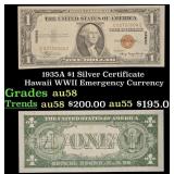 1935A $1 Silver Certificate Hawaii WWII Emergency