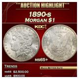 1890-s Morgan Dollar $1 ms65+ SEGS