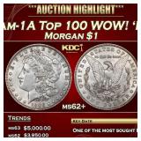 1886-o Morgan Dollar Vam-1A Top 100 WOW! 'E' On Re