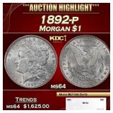 1892-p Morgan Dollar $1 ms64 SEGS
