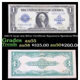 1923 $1 large size Silver Certificate Grades Choic