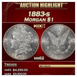 1883-s Morgan Dollar $1 ms62 USCG