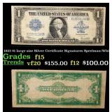 1923 $1 large size Silver Certificate Grades f+ Si