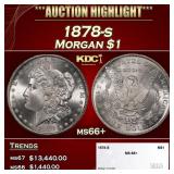 1878-s Morgan Dollar $1 ms66+ SEGS