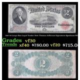 1917 $2 Large Size Legal Tender Note Thomas Jeffer