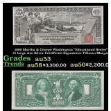 1896 $1 large size Silver Certificate Martha & Geo