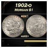 1902-o Morgan Dollar $1 Grades ms62+