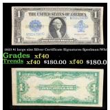 1923 $1 large size Silver Certificate Grades xf Si