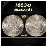 1883-o Morgan Dollar $1 Grades ms62