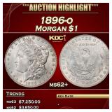 1896-o Morgan Dollar $1 ms62+ USCG