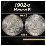 1902-o Morgan Dollar $1 Grades ms63