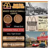 Lincoln Wheat Cent 1c Mixed Roll Orig Brandt McDon