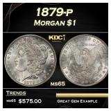 1879-p Morgan Dollar $1 Grades ms65