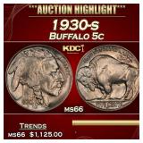 1930-s Buffalo Nickel 5c ms66 SEGS