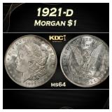 1921-d Morgan Dollar $1 Grades ms64