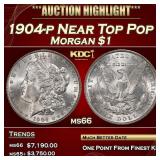 1904-p Morgan Dollar Near Top Pop $1 ms66 SEGS
