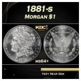 1881-s Morgan Dollar $1 Grades ms64+