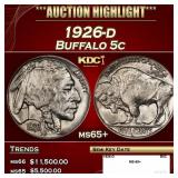 1926-d Buffalo Nickel 5c ms65+ SEGS