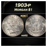 1903-p Morgan Dollar $1 Grades ms62