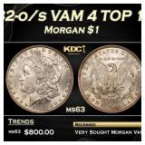1882-o/s VAM 4 TOP 100 Morgan Dollar $1 Grades ms6