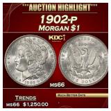 1902-p Morgan Dollar $1 ms66 SEGS