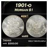 1901-o Morgan Dollar $1 Grades ms65
