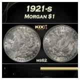 1921-s Morgan Dollar $1 Grades ms62