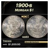 1900-s Morgan Dollar $1 Grades ms63