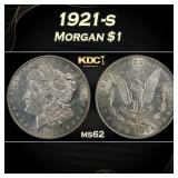 1921-s Morgan Dollar $1 Grades ms62