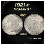 1921-p Morgan Dollar $1 Grades ms64+