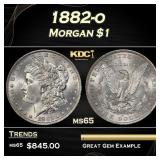 1882-o Morgan Dollar $1 Grades ms65