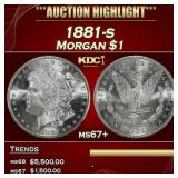 1881-s Morgan Dollar $1 ms67+ SEGS