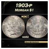 1903-p Morgan Dollar $1 Grades ms62