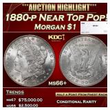 1880-p Morgan Dollar Near Top Pop! $1 ms66+ SEGS