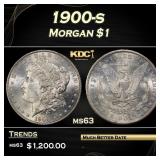 1900-s Morgan Dollar $1 Grades ms63