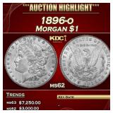1896-o Morgan Dollar $1 ms62 USCG