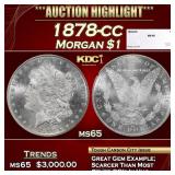 1878-cc Morgan Dollar $1 ms65 SEGS
