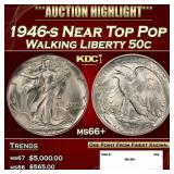 1946-s Walking Liberty Half Dollar Near Top Pop 50