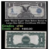 1899 $1 large size Silver Certificate 'Black Eagle