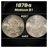 1878-s Morgan Dollar $1 Grades ms63