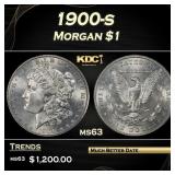 1900-s Morgan Dollar $1 Grades ms63