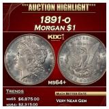 1891-o Morgan Dollar $1 ms64+ SEGS