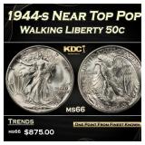 1944-s Walking Liberty Half Dollar Near Top Pop 50