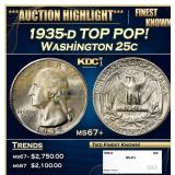 1935-d Washington Quarter TOP POP! 25c ms67+ SEGS