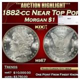 1882-cc Morgan Dollar Near Top Pop $1 ms67 SEGS