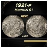 1921-p Morgan Dollar $1 Grades ms63
