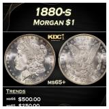 1880-s Morgan Dollar $1 Grades ms65+